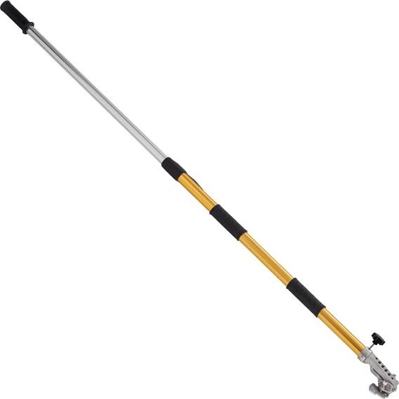 SucceBuy 40-64 Poignée plate pour cloison sèche, poignée dextension en aluminium anodisé avec réglage de la longueur en 5 parties, poignée antidérapante et rotation à 360° pour placoplâtre et sheetrock