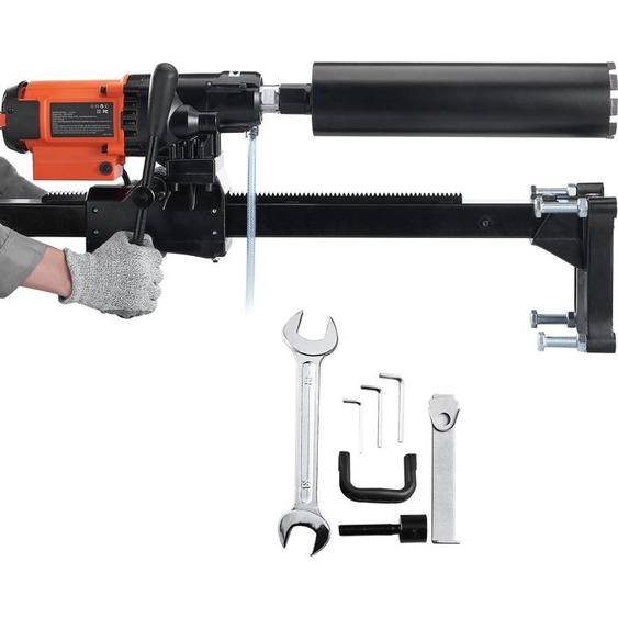 SucceBuy Carotteuse diamantée à eau et à sec Carotteuse à béton 3200W 750RPM,Carottage efficace pour de multiples applications