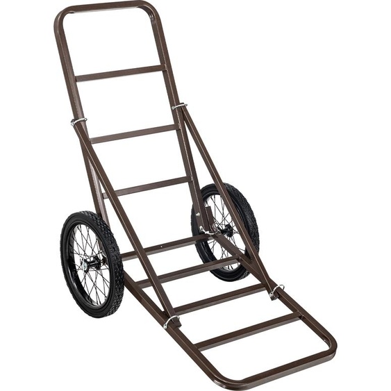 SucceBuy Chariot à cerf, chariot à gibier pliable avec une capacité de charge de 300 livres, grandes roues en caoutchouc et poignée ergonomique, chariot à gibier robuste pour la chasse, la pêche, la randonnée, équipement utilitaire
