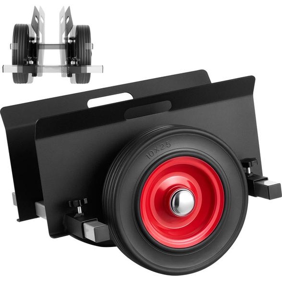 SucceBuy Chariot à panneaux, capacité de charge de 453,6 kg, aide au transport avec roues en caoutchouc, idéal pour les panneaux, matelas, portes et cloisons sèches, noir