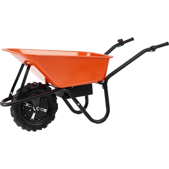 SucceBuy Chariot électrique à brouette de - puissance de 500 W, capacité de 5 pieds cubes, capacité de charge de 330 lbs, idéal pour les jardins et les fermes