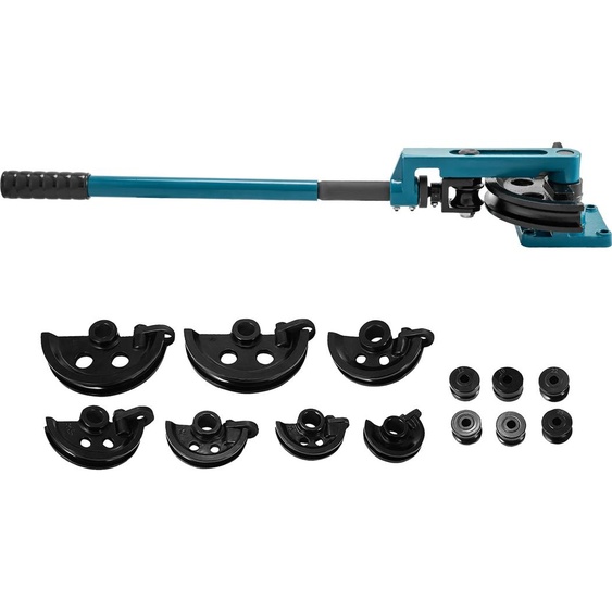 SucceBuy Cintreuse de tubes 10-25mm (3/8 à 1 pouce), Kit de cintrage de tubes avec 7 outils pour tubes en cuivre, laiton, aluminium, acier inoxydable