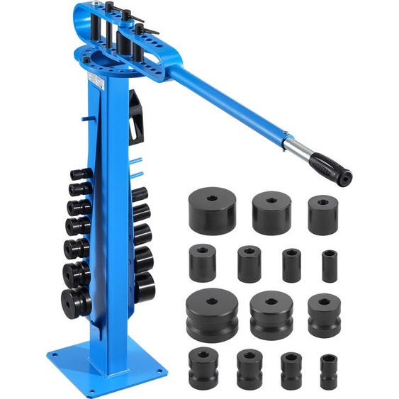 SucceBuy Cintreuse manuelle de tubes, diamètre extérieur max. 2 pouces avec 14 matrices de cintrage, 200°, tubes haute performance en cuivre, aluminium et fer, idéale pour les réparations automobiles HVAC