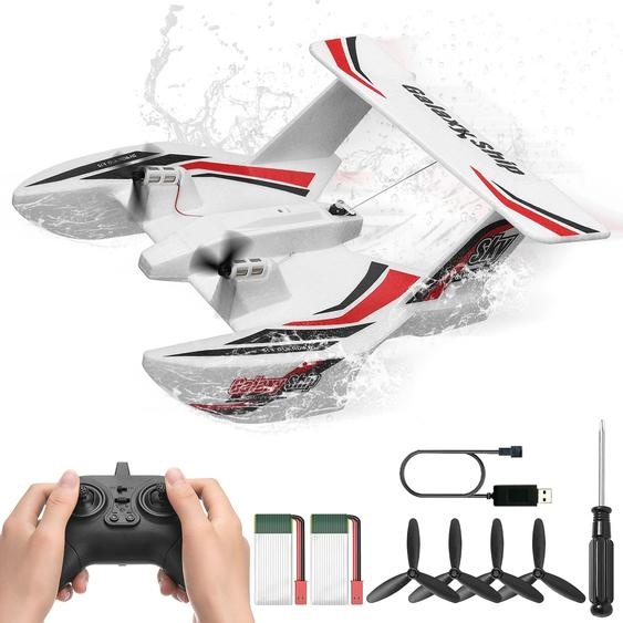 SucceBuy EPP mousse RC avion 2.4G 3CH avion radiocommandé mer et Air RC planeur eau terre avion volant jouets cadeau pour les garçons