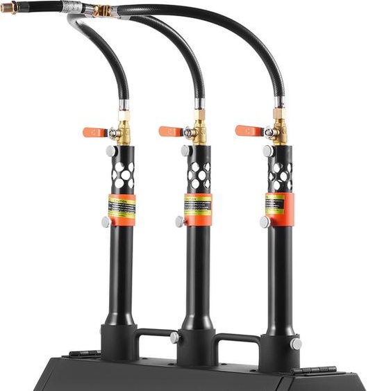 SucceBuy Forge portable au propane de, forge de maréchal-ferrant à 3 brûleurs, forge à gaz 2600℉ pour la fabrication doutils et de couteaux, acier hexagonal laminé à froid de grande capacité