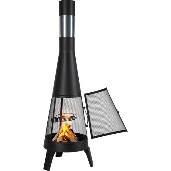 SucceBuy Four de terrasse Cheminée de jardin Four aztèque Chimenea Foyer 508x1495mm
