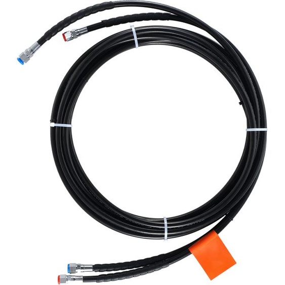 SucceBuy Kit de tuyaux de direction hydraulique de 20 pieds, tuyaux de bateau TPEE anti-fuite en 2 parties, compatibles avec le système de direction des hors-bord marins, supporte jusquà 300 CV
