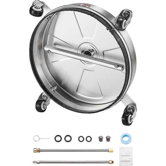 SucceBuy Nettoyeur haute pression 16,5, 4 roues, acier inoxydable, 4000 PSI