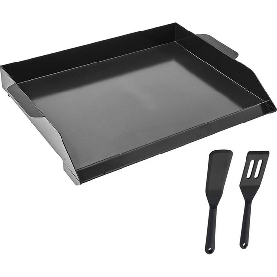 SucceBuy Plaque de cuisson plate en acier au carbone pour BBQ, 502x370mm