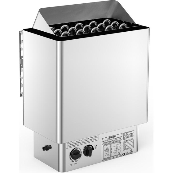 SucceBuy Poêle de sauna électrique 9KW 380V-415V Poêle de sauna humide et sec en acier inoxydable avec unité deintégrée