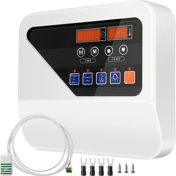SucceBuy Régulateur externe pour poêle de sauna, 3 kW - 9 kW, contrôleur temps/température, 104 - 221 °F, poêle de sauna