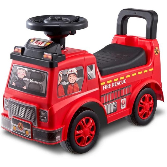 SucceBuy Ride On Push Car Kids Ride On Car avec volant musical et rangement sous le siège pour les tout-petits âgés de 3 à 12 ans Ride Racer