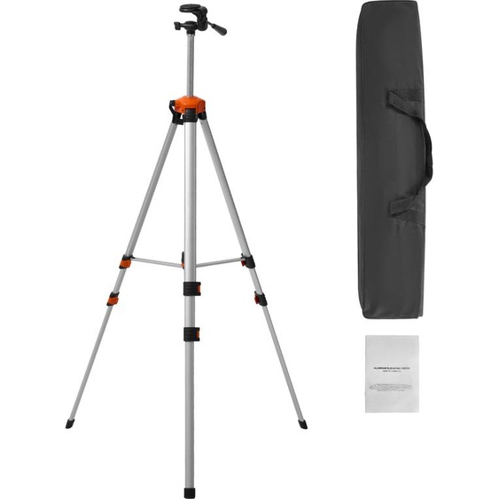 SucceBuy Trépied pour niveau laser, support fileté 1/4-20, hauteur réglable de 27,36 à 68,11 pouces, trépied en aluminium avec niveau à bulle, pieds rétractables pour la construction et la décoration intérieure