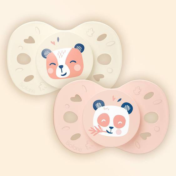 Sucette Anatomique Animaux - 18+ Mois - Lot De 2 Rose + Beige