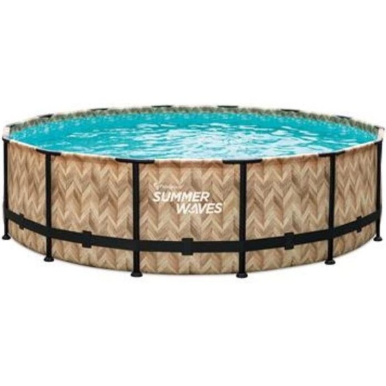 Summer Waves Elite Frame Pool 427 X 107 cm Chêne clair