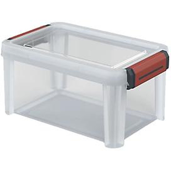 SUNDIS Bac avec couvercle à clips 5 L Clip & Store, coloris transparent