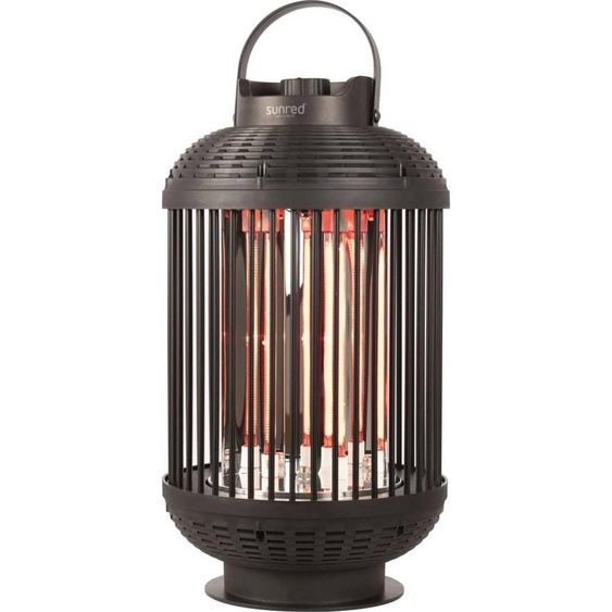 Sunred Chauffage de table Indox 1200 W halogène noir