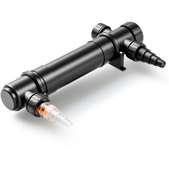 CUV-136 Stérilisateur Clarificateur de bassins ou détang – max. de 4500 l/h – avec Lampe rayons uv-c 36 w – pour Poissons et plantes aquatiques –
