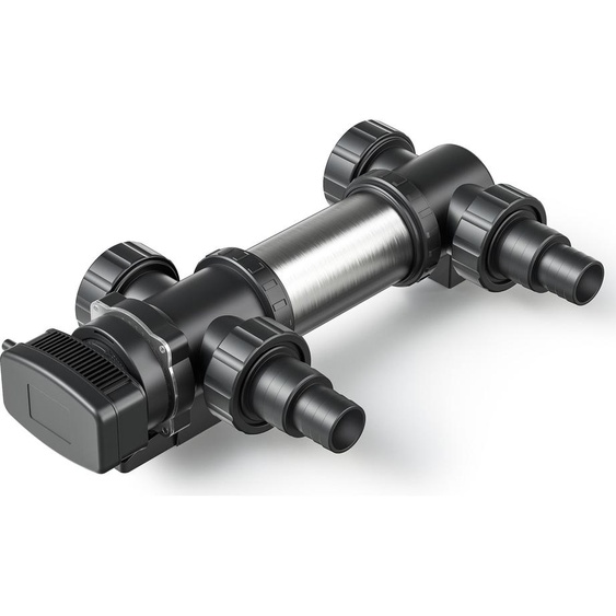 SunSun CUV-724 Stérilisateur Clarificateur bassins/étang - débit max. 5000 l/h - avec Lampe rayons UV-C 24 W + Boîtier inox - pour Poissons et plantes aquatiques - Cours d’eau en hélice