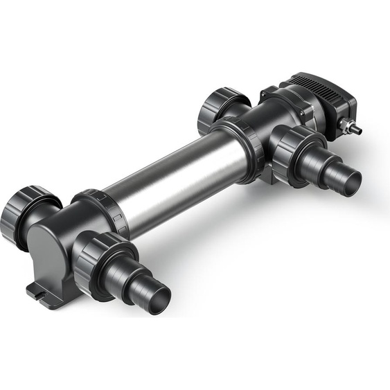 SunSun CUV-736 Stérilisateur Clarificateur bassins/étang - débit max. 7000 l/h - avec Lampe rayons UV-C 36 W + Boîtier inox - pour Poissons et plantes aquatiques - Cours d’eau en hélice