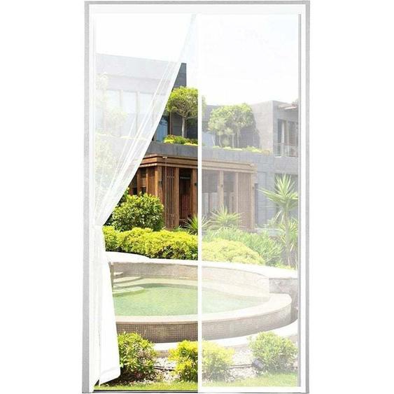 Sunxury - paissie Moustiquaire Porte Magnétique 90x210cm Maille Très Dense Moustiquaire Porte Aimantée Rideau Anti Mouches Anti Insectes Avec Ruban
