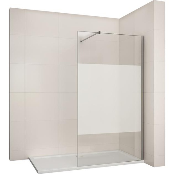 SUNXURY partiellement satiné Paroi de douche 8mm Nano ESG Walk in Paroi de douche 1200x2000mm