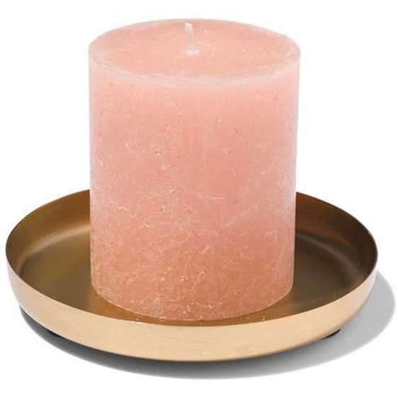 Support À Bougies - Ø 12 Cm - Or (doré)