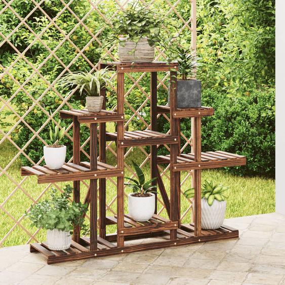 Support à fleurs 110x25x96 cm bois massif de sapin