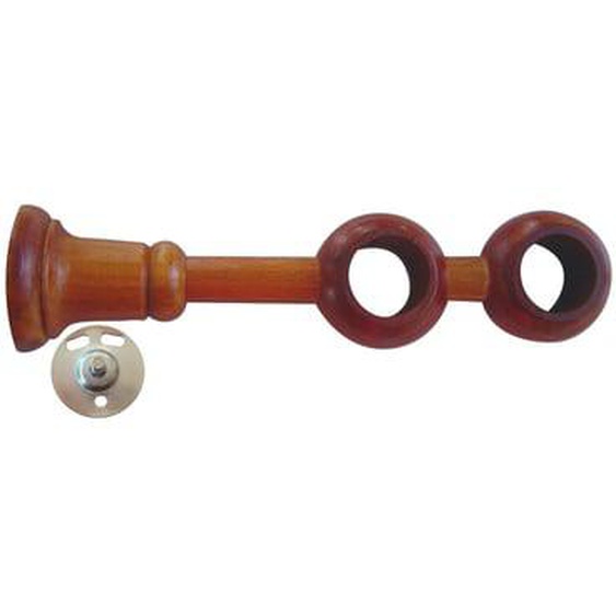 Support à il double merisier D28 mm