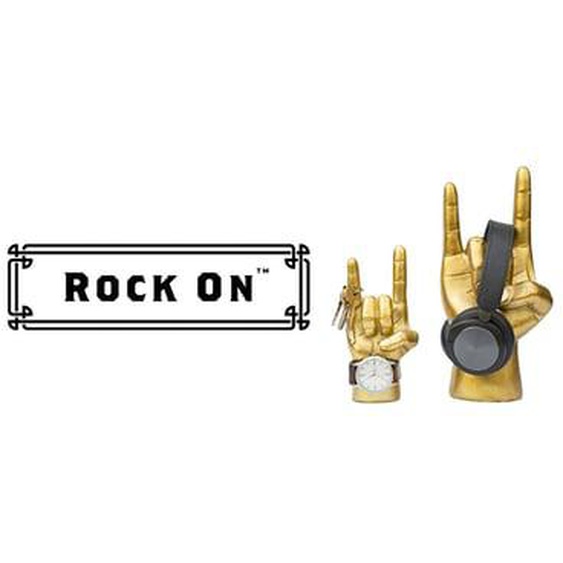 Support casque décoratif Gold Rock On Stand