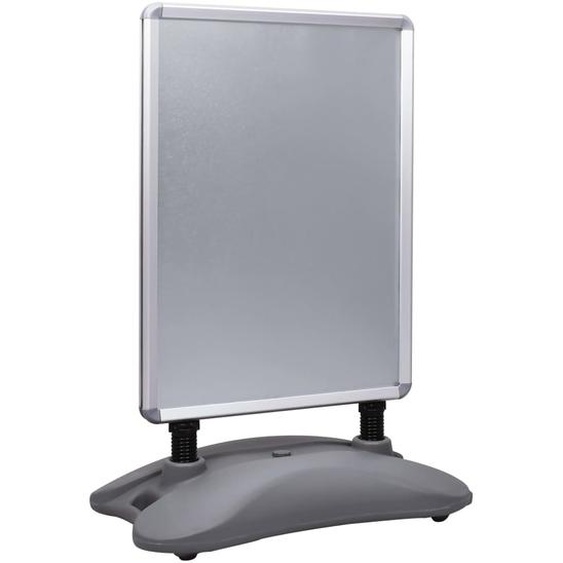 Support daffiche A1 à base deau Gris Alliage daluminium