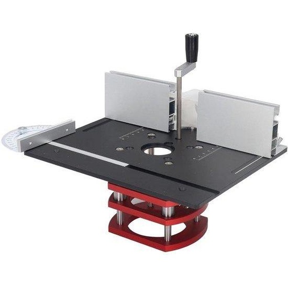 Support de défonceuse en aluminium pour le travail du bois - Largeur 30 cm - Noir