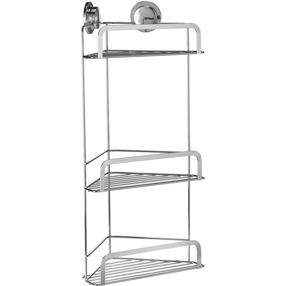 Support de douche autocollant à deux couches en acier inoxydable