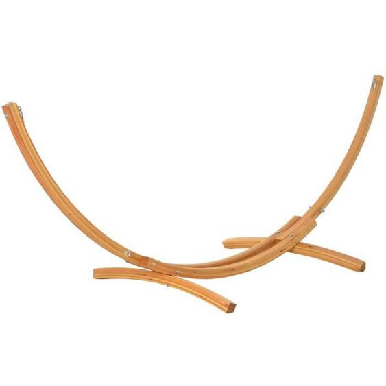 Outsunny - Support pied de hamac - Bois de sapin - 325x120x118cm - Bois naturel