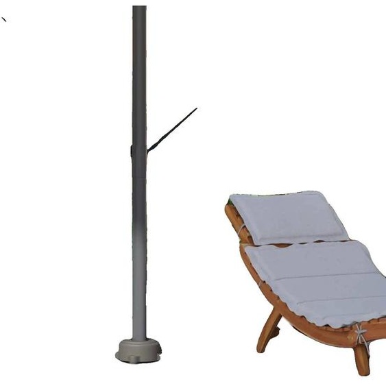 Support de parasol, design en métal durable, compatible avec une grande variété de parasols, couleur vert armée