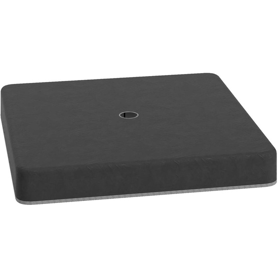 Support de parasol lesté - Plaques de base remplissables - Plastique étanche - Remplissable avec du sable - Tissu Oxford - 89x89x10,5 cm - Vert armée