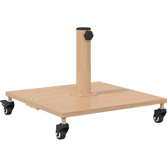 Support de parasol vidaXL, 26,75 kg, bois clair, forme carrée
