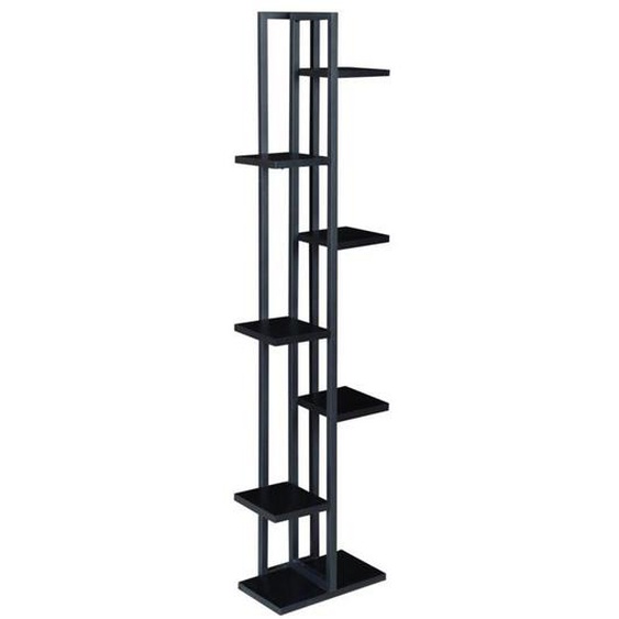 Support de plantes a 6 niveaux 150 x 34 x 21 cm noir