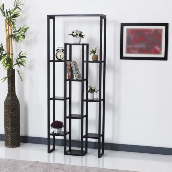 Support de plantes Blaavandshuk à 11 niveaux 150 x 60 x 19 cm marbre noir