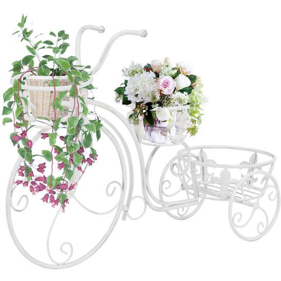 Support de plantes sous forme de vélo Style vintage Métal