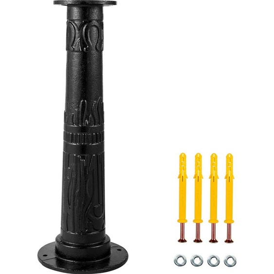 Support de pompe Pompe à balancier Fonte Pompe à balancier manuelle Support de pompe 23,7X 23,7x66cm Support de pompe de jardin revêtu de peinture en spray Support de pompe manuelle épaisseur 8mm Noir pour jardin étang cour