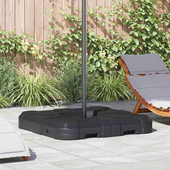 Support de protection contre la pluie Set 2 pcs Noir 88.5 x 88.5 x 12 cm