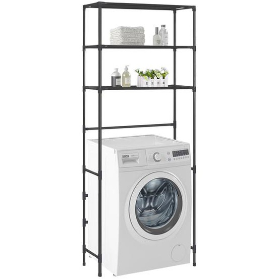 Support de rangement au-dessus lave-linge 3 niveaux 69x28x169cm