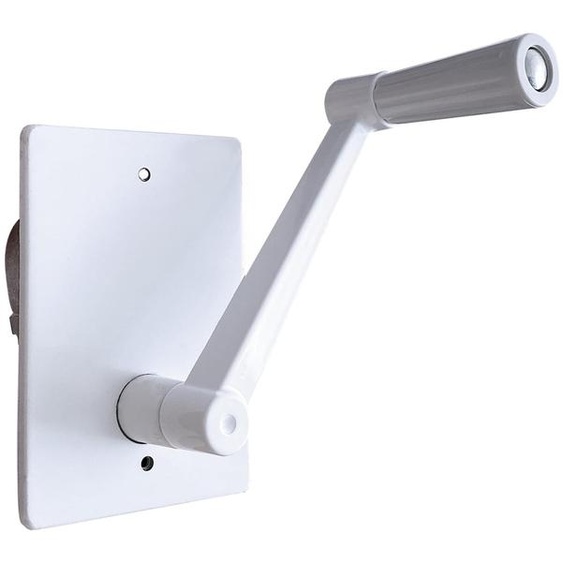 Support de stores enrouleurs, montage intérieur, 40 kg, acier, blanc, 160x80x130 mm