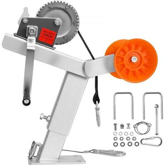 Support de treuil Support de treuil avec rouleau de 544kg - Siège de treuil pour support de treuil de bateau
