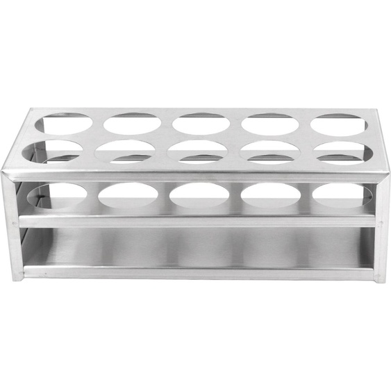 Support de tubes dessai 304 Étagère en acier inoxydable pour laboratoire et studio 40 mm 10 trous