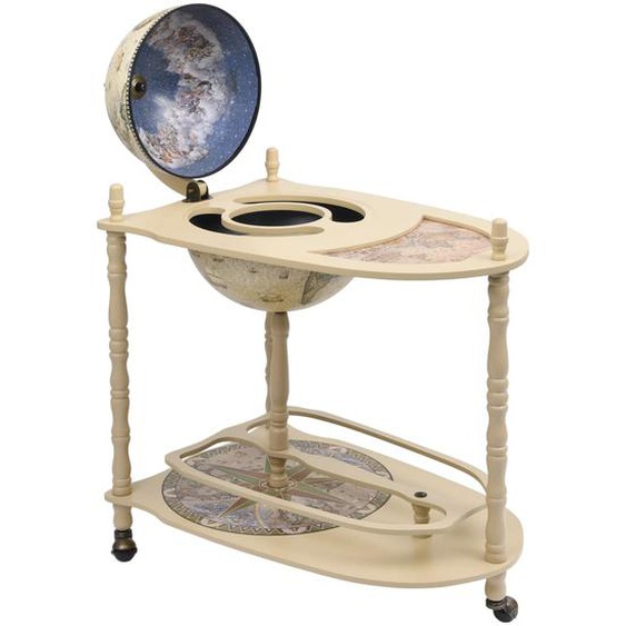 Support de vin autoportant globe Bois deucalyptus Vert