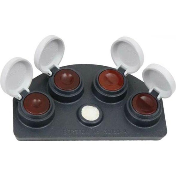 Support d’Huile Bergeon 30180-A – Huileur Die-Casting avec 4 Récipients en Agate Rocheuse