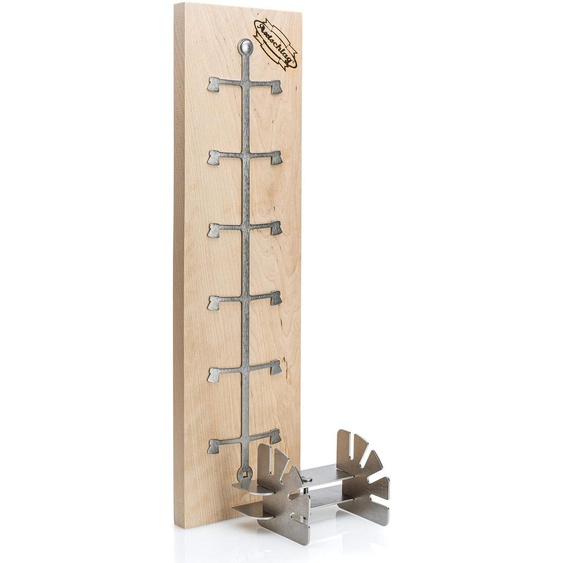 Support en acier inoxydable, extra robuste, réglable en 4 positions, pour foyer