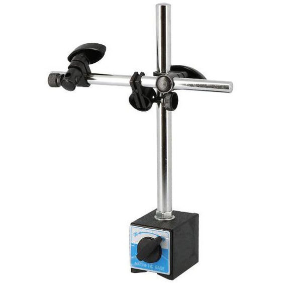 Support pour comparateur 65mm avec base magnétique et tige - WILMART - 253900